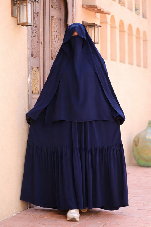 jilbab allaitement fluide crêpe royal élégant