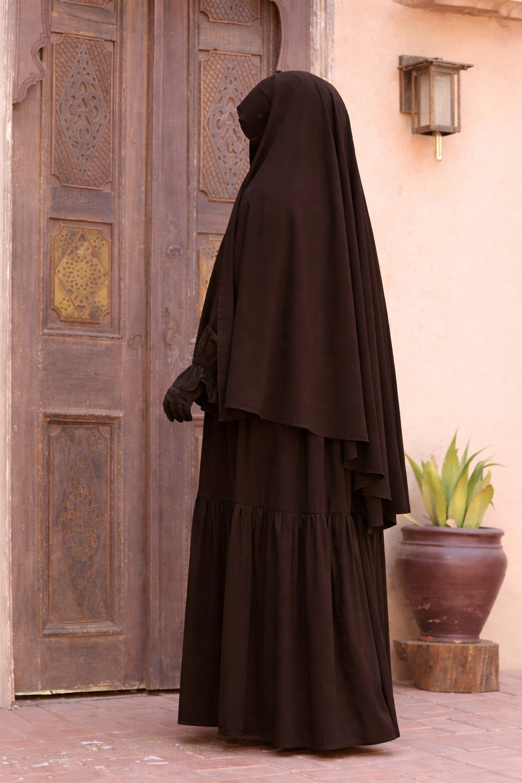 jilbab allaitement fluide crêpe royal élégant